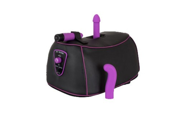 Love Machine Вибростимулятор с ротацией со смеными насадками_1