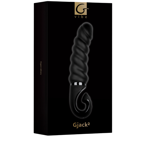 Анатомический витой вибратор Gvibe Gjack 2 - черный 22 см_2