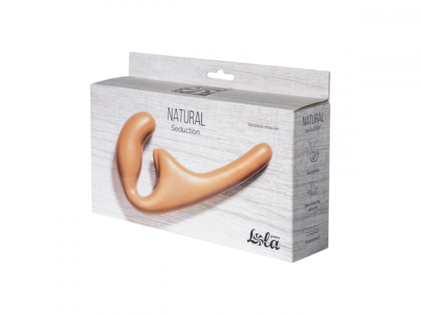 Безремневой анальный страпон Natural Seduction Beige_3