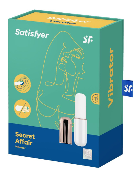 Компактная перезаряжаемая вибропуля Satisfyer Mini Secret Affair, белая_1
