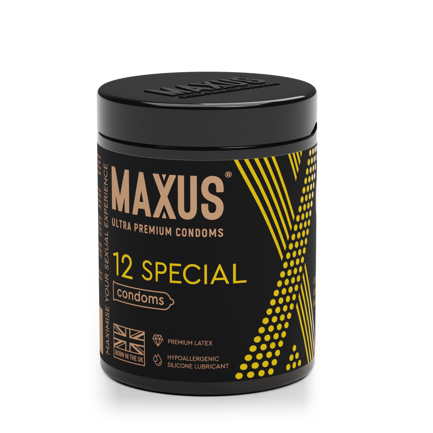 Презервативы MAXUS Special №12 с железным кейсом, точечно-ребристые X-Edition, 12 шт_3
