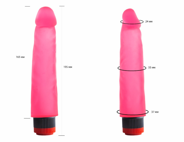 Вибромассажер гелевый розовый 227100ru_1