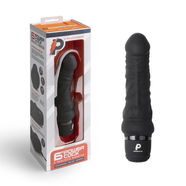 Небольшой массажер 6" Realistic Vibrator черный_1