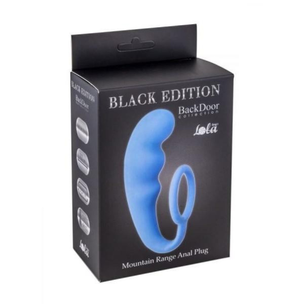 Анальный стимулятор с эрекционным кольцом Mountain Range Anal Plug Blue 4218-03Lola_1