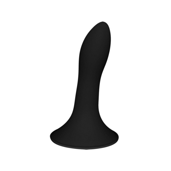 Небольшой дилдо на присоске с двойной плотностью Hitsens S05 Black ADRIEN LASTIC DILDO DUAL DENSITY_5