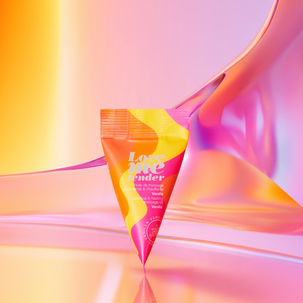 Съедобное массажное масло с разогревающим эффектом Love to Love LOVE ME TENDER Ваниль 10мл_3