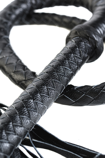 Кнут Плеть TOYFA Theatre кожаный, cерый, 1,75 м_3