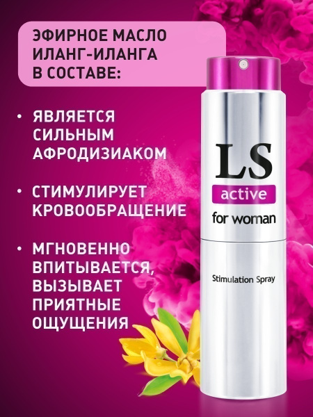 LOVESPRAY ACTIVE спрей для женщин (стимулятор) 18мл._2
