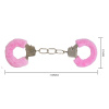 Меховые наручники Love BI-026024 розовые_5