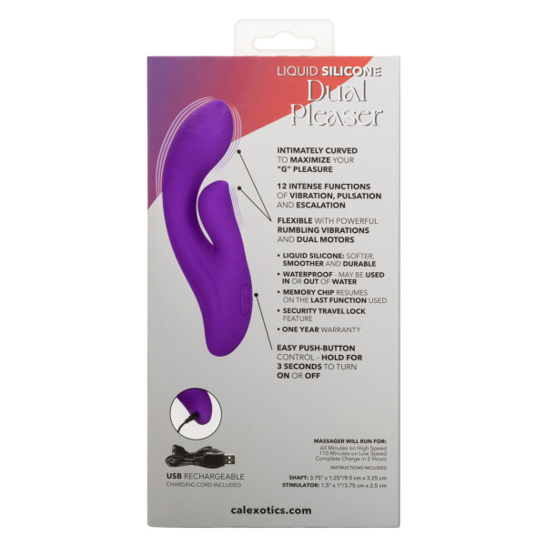 Вибратор-кролик Stella Liquid Silicone Dual Pleaser_5