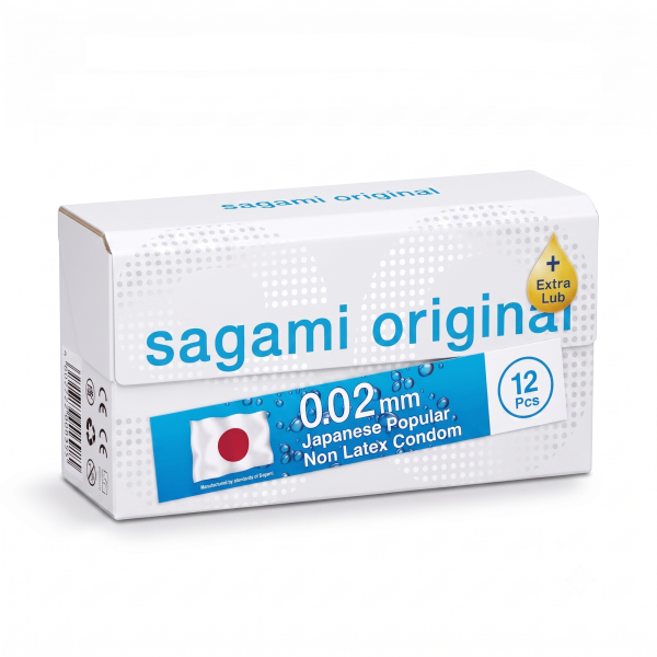 Презервативы Sagami Original 002 EXTRA LUB, полиуретан, 12 шт._1