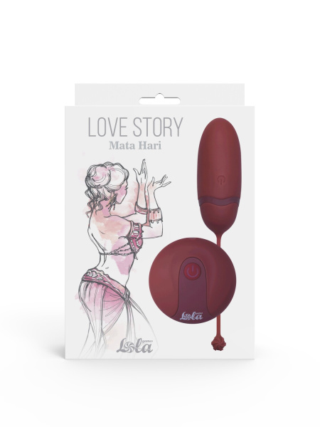 Виброяйцо на пульте управления Love Story Mata Hari Wine Red_1