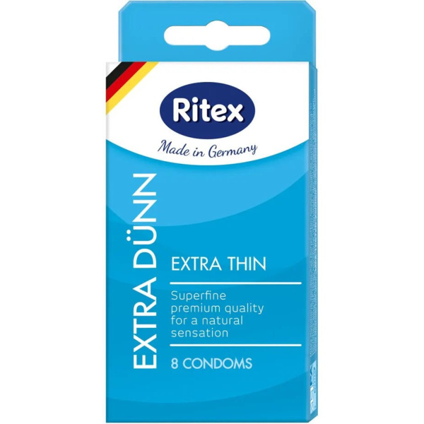 Презервативы Ritex EXTRA DNN №8, ультра тонкие, латекс, 18 см_1