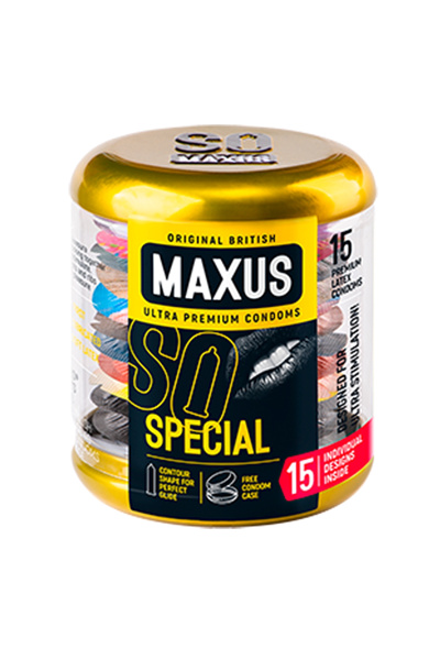 Презервативы MAXUS Special №15 в железном кейсе, точечно-ребристые, 15 шт_3