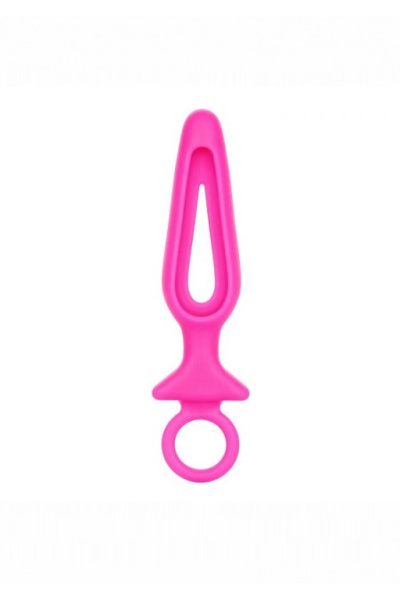 Анальная пробка Silicone Groove Probe, розовая_3