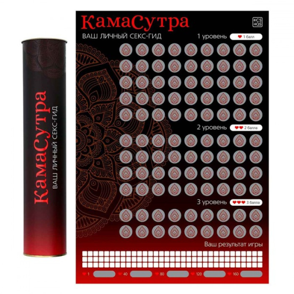 СКРЕТЧ-ПЛАКАТ «СЕКС-ГИД. КАМАСУТРА» БОЛЬШОЙ ФОРМАТ А3_1