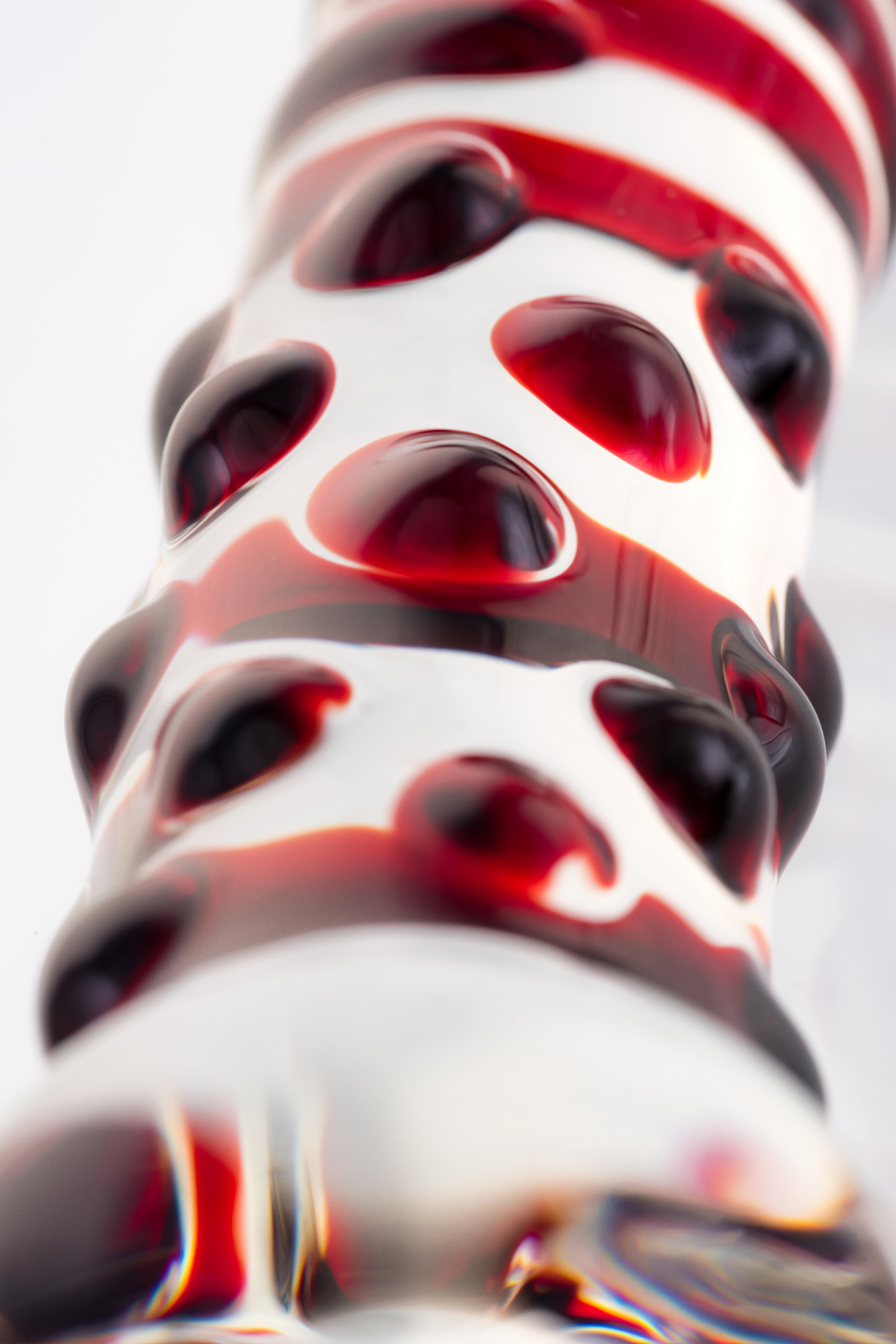 Двусторонний фаллоимитатор Sexus Glass, стекло, прозрачный, 21 см_7