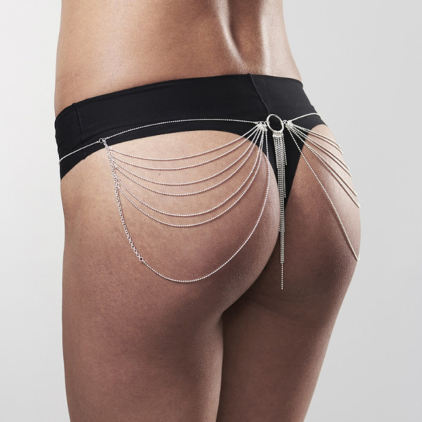 Бикини-цепочка Bijoux Indiscrets Magnifique Metallic chain waist jewelry серебряные_1