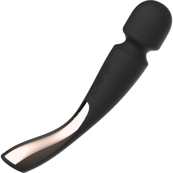Lelo Smart Wand 2 Medium Black - вибромассажер для всего тела, 21х4.5 см (чёрный)_1