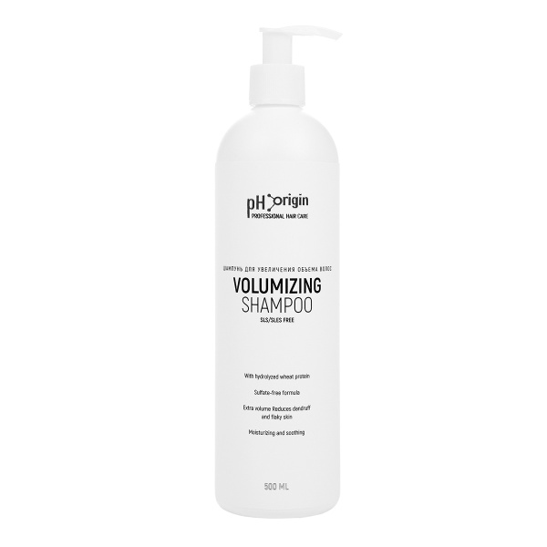 Шампунь для увеличения объема pH Origin Volumizing Daily SLS/SLES Free Shampoo 500 мл_2