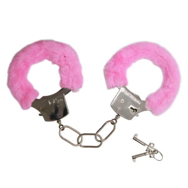 Меховые наручники Love BI-026024 розовые_6