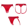 Трусики для страпона Strap-on-me HARNAIS LINGERIE UNIQUE, One Size, красные_2