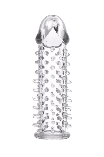 Насадка на пенис TOYFA Basic, TPE, прозрачный, 12,5 см_4