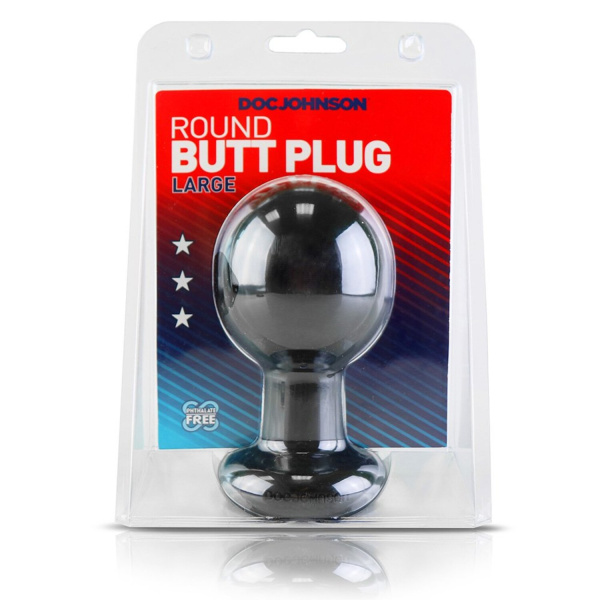 Анальная пробка большого размера Round Butt Plugs Large_1