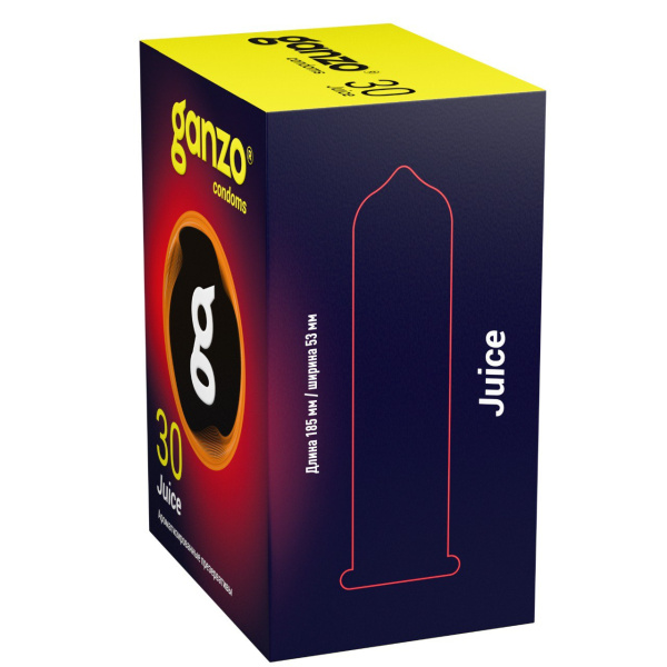 Презервативы GANZO Juice ароматизированные цветные №30 black edition 8247GZ_2