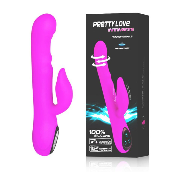 INTIMATE вибромассажер -ротатор с клиторальным стимулятором водонепронецаемый_1