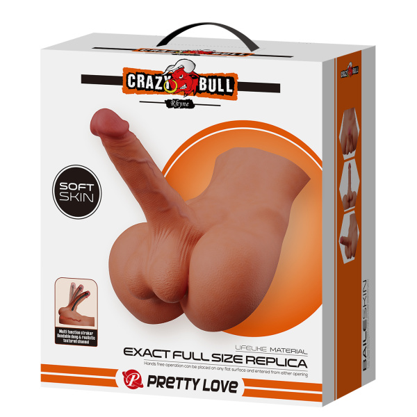 Фаллоимитатор Full Replica Crazy Bull Rhyne с анальным тонелем_2