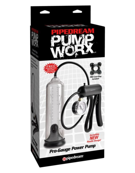 Вакуумная мужская помпа с датчиком давления Pump Worx Pro-Gauge Power Pump_1