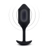 Пробка для ношения с вибрацией черная B-Vibe Vibrating Snug Plug 4_6