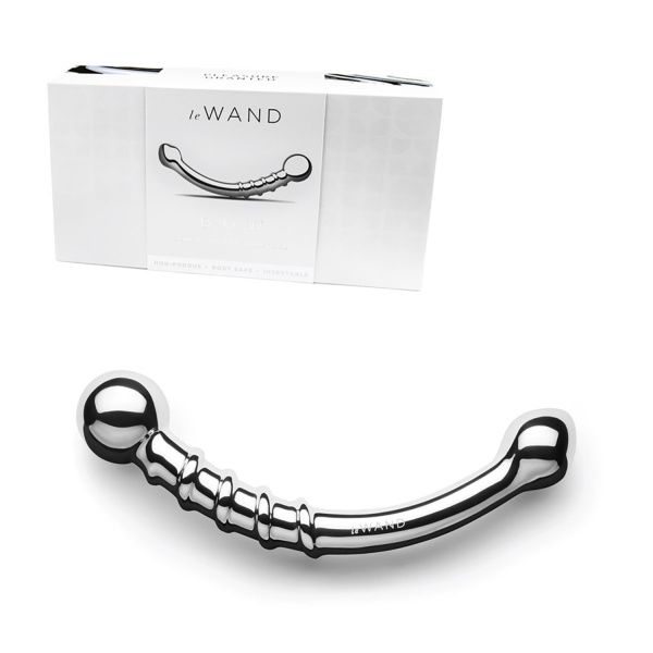 Изогнутый фаллоимитатор из стали со спиралью Le Wand Bow_9