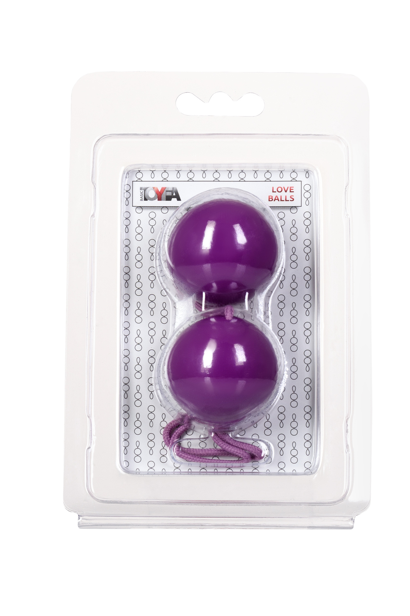 Вагинальные шарики TOYFA Basic, ABS пластик, фиолетовый, 20,5 см  3,5 см_4