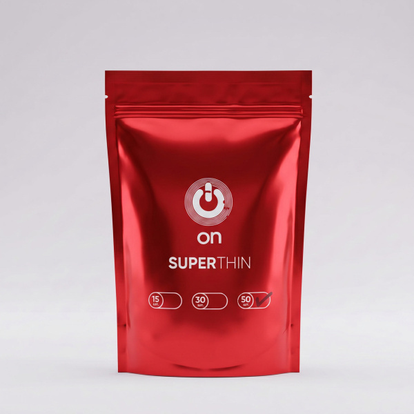 Презервативы On, super thin, ультратонкие, 18,5 см, 5,4 см, 50 шт._1