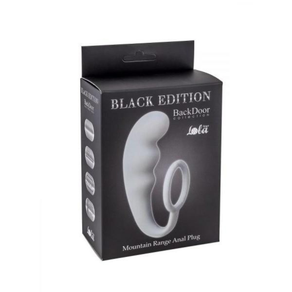 Анальный стимулятор с эрекционным кольцом Mountain Range Anal Plug Grey 4218-02Lola_1