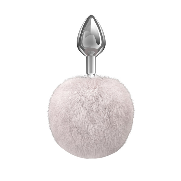 Анальная Пробка с Хвостом Diamond Twinkle White_1