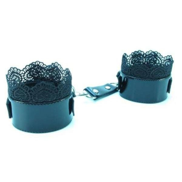 Изысканные наручники с кружевом Black BDSM Light 810005ars_1