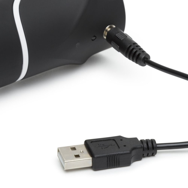 Happy Rabbit  Вибратор с клиторальным стимулятором Realistic черный_2