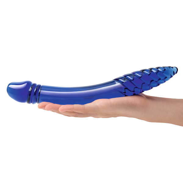 Двухголовый рельефный стимулятор 11 in Double-sided Glass Dildo For G-Spot P-Spot Stimulation_5