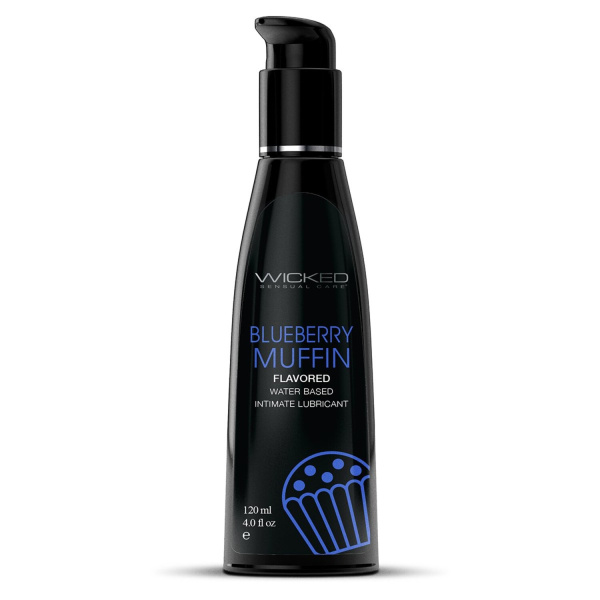 Лубрикант со вкусом черничного маффина WICKED AQUA Blueberry Muffin 120 ml_1