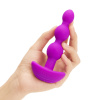 Анальные премиум-бусы с 2 моторами B-Vibe Triplet Anal Beads FUCHSIA_11