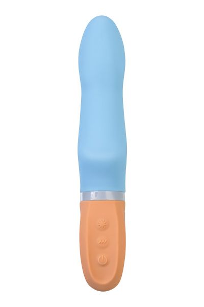 Вибратор Flovetta BLUEBELL, силикон, голубой, 18,5 см_3