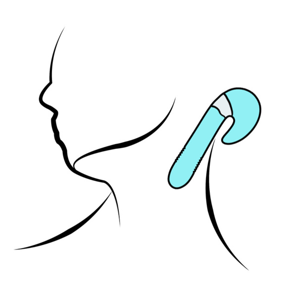 Вибростимулятор зоны G, 2 в 1 Youvic , бирюзовый_4