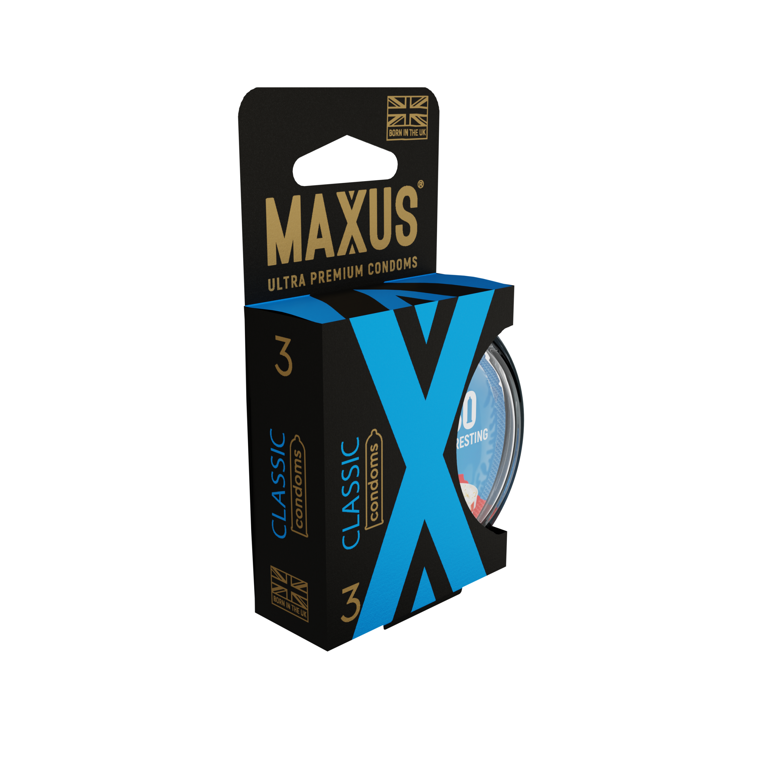 Презервативы MAXUS Classic №3 в пластиковом кейсе, классические, X-Edition, 3 шт_1