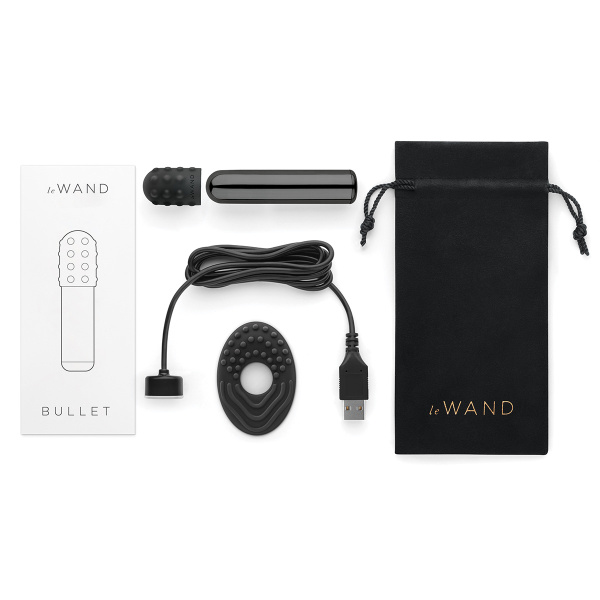 Люксовый мини-вибратор Le Wand Bullet темный графит_4