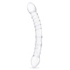Фаллоимитатор двусторонний прозрачный текстурный 12 in Girthy Double Trouble Glass Dildo_3