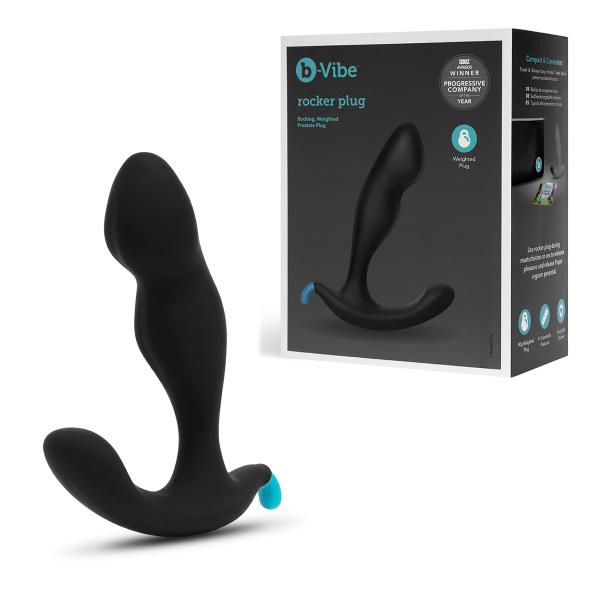 Утяжеленный анальный стимулятор ROCKER PLUG BLACK_2
