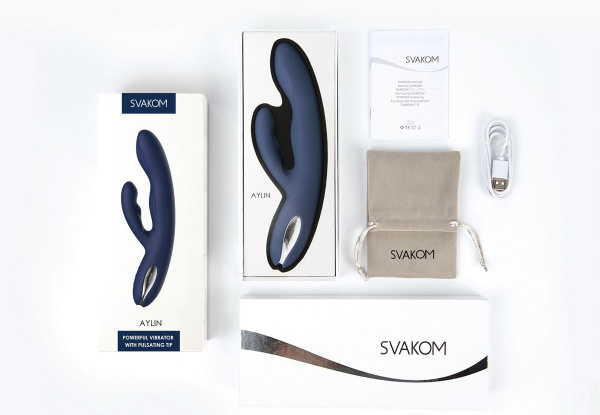 Aylin Dark Blue Вибростимулятор со встроенным аккумулятором_5